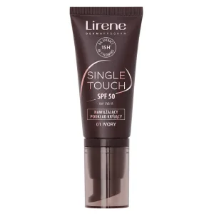 Lirene Single Touch SPF50 Fond de ten hidratant și acoperitor 01 Ivory, 30 ml