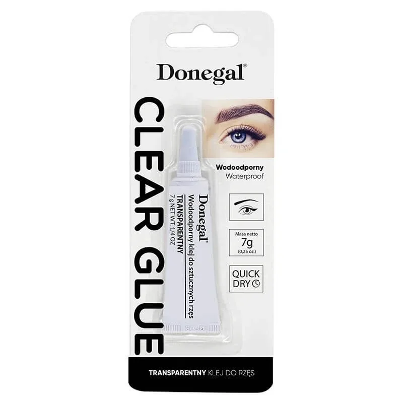Donegal Clear Glue Lipici rezistent la apă pentru gene Transparent, 7 g — preț și oferte