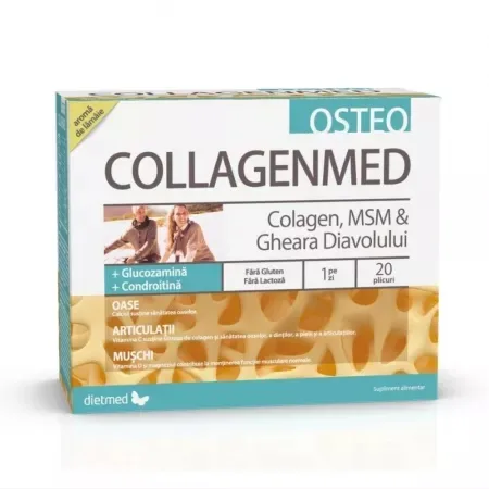 Collagenmed Osteo, 20 Plicuri, Dietmed — preț și oferte