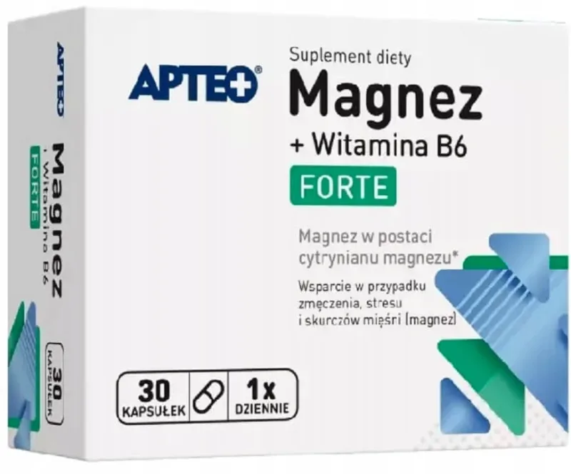 Apteo Magneziu Forte + Vitamina B6, 30 capsule — preț și oferte