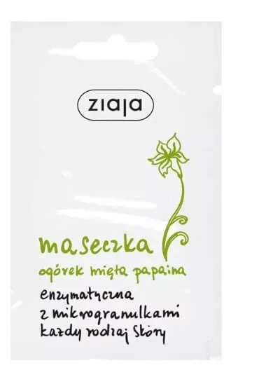 Ziaja, Castravete și mentă, Mască enzimatică, 7ml — preț și oferte