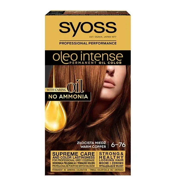 Syoss Oleo Intense Hair Colour Golden Copper 6-76 — preț și oferte