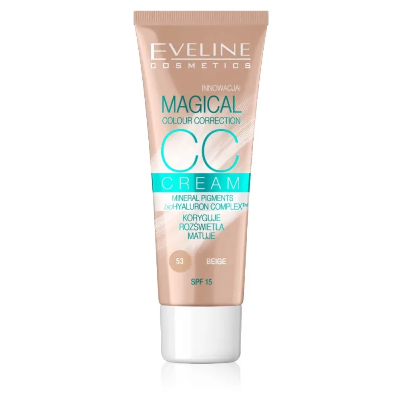 Eveline Cosmetics Magical Colour CC Cream Fond de ten multifuncțional 53 Beige, 30 ml — preț și oferte