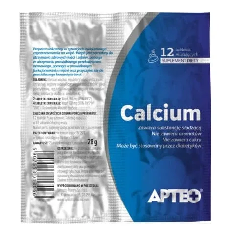 Apteo Calcium în film, 12 comprimate efervescente — preț și oferte