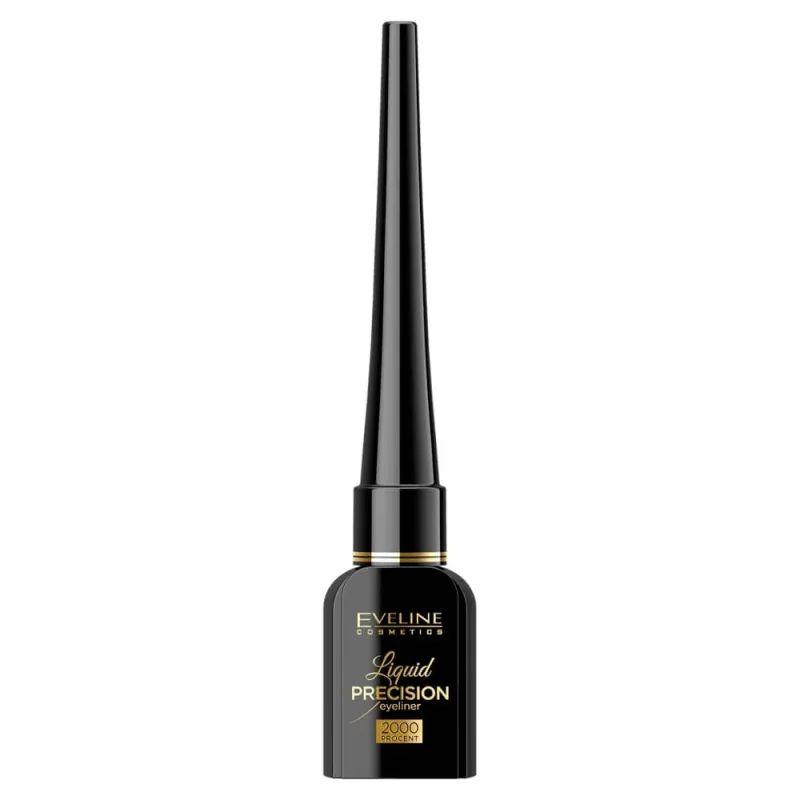 Eveline Cosmetics Liquid Precision Liner 2000 Procent Matt Black creion de ochi lichid, 4 ml — preț și oferte
