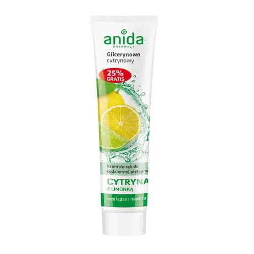 Anida, Cremă de mâini cu glicerină de lămâie și lime, 125 ml — preț și oferte