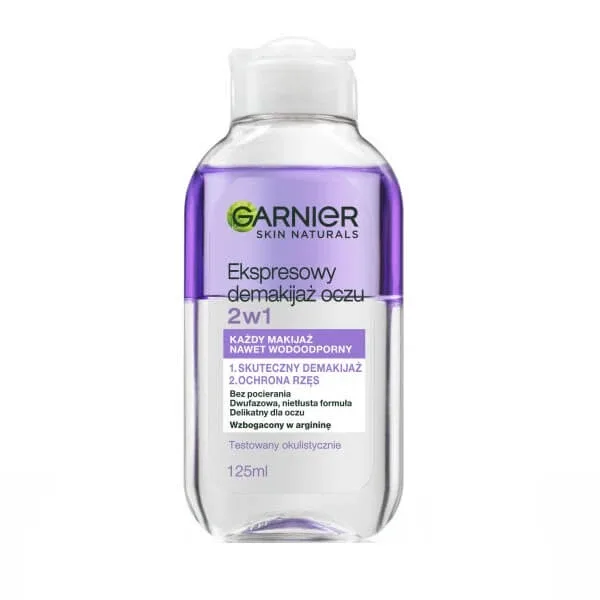 Garnier Skin Naturals Eye Makeup Remover 2in1, 125ml — preț și oferte