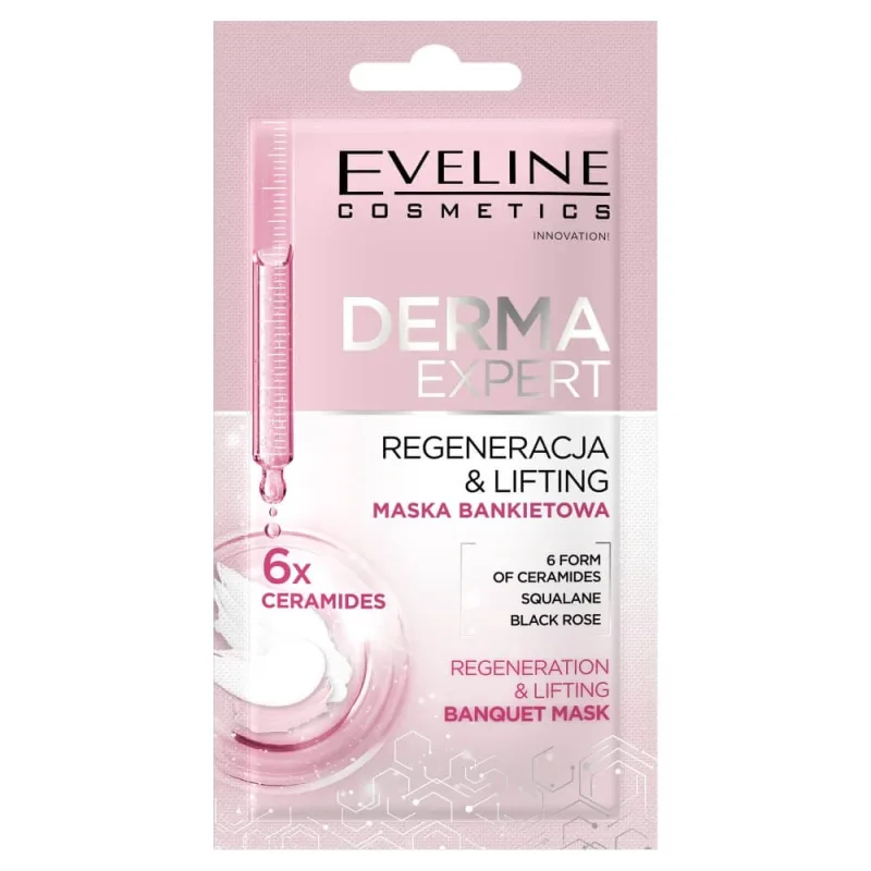 Eveline Cosmetics Derma Expert Mască de lifting și regenerare Banchet, 8 ml — preț și oferte