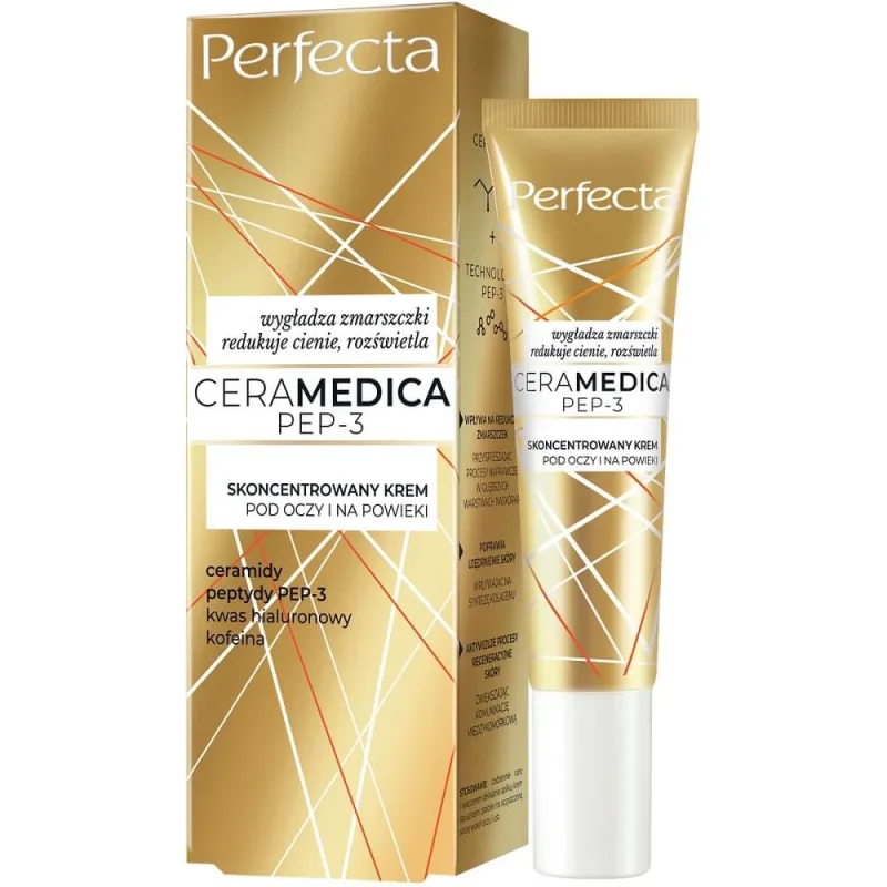 Perfecta Ceramedica Pep-3 Cremă concentrată pentru ochi și pleoape, 15 ml — preț și oferte