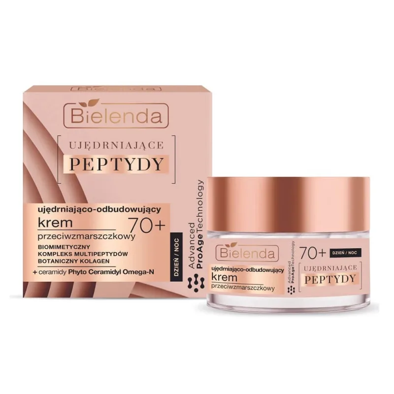 Bielenda Firming Peptides 70+ Cremă antirid de zi și de noapte, 50 ml, fermitate și reconstrucție. — preț și oferte
