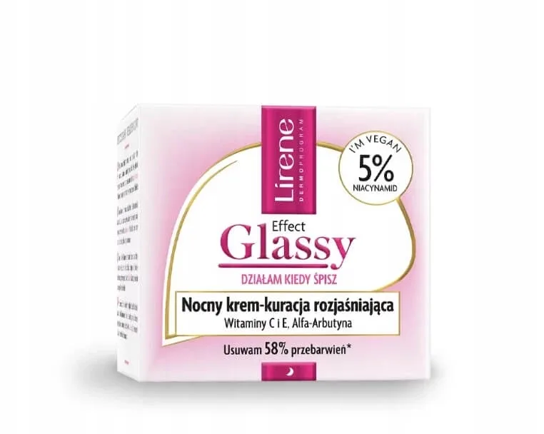 Lirene Effect Glassy Cremă de noapte-tratament de iluminare, 50 ml — preț și oferte