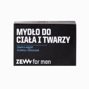 Zew For Men Săpun pentru corp și față cu cărbune Bieszczady, 85 ml