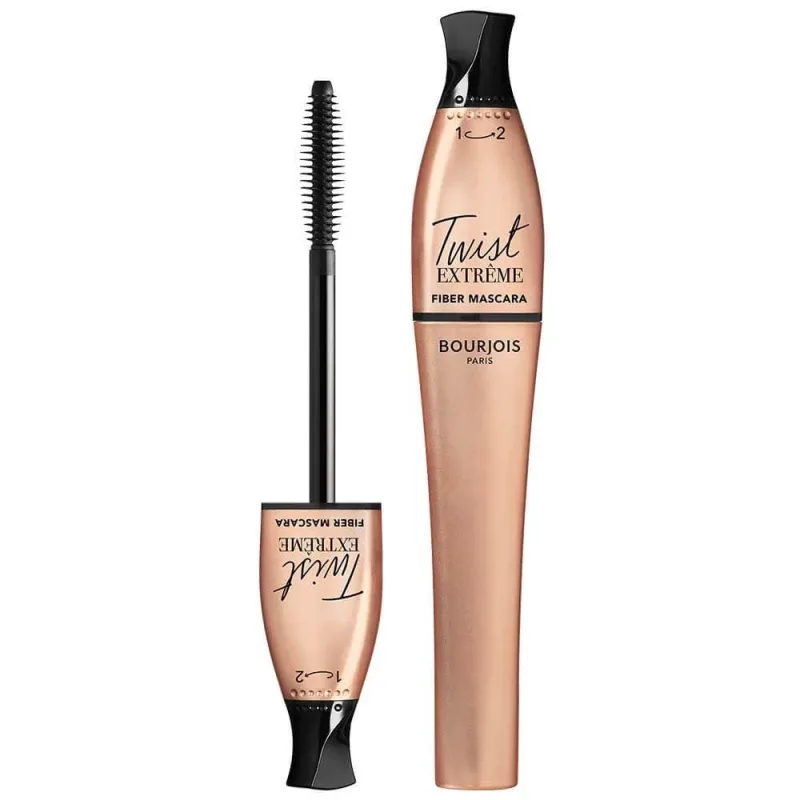 Bourjois Twist Extreme Fiber Mascara Mascara de alungire 24 Black, 8 ml — preț și oferte
