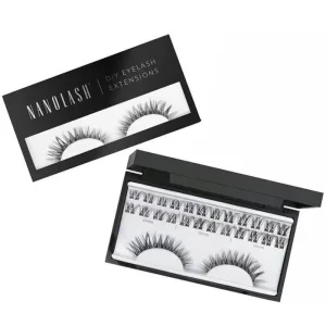 Nanolash DIY Eyelash Extensions Gene artificiale în clustere Charm, 36 bucăți