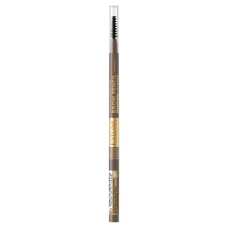 Eveline Cosmetics Micro Precise Ultra Precise Eyebrow Pencil 02 Soft Brown, 1 buc — preț și oferte