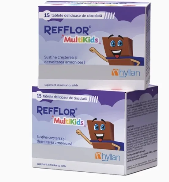 Probiotice Refflor Multikids Pachet Promo 15 + 15 bucati, Hyllan HYLLAN PHARMA — preț și oferte