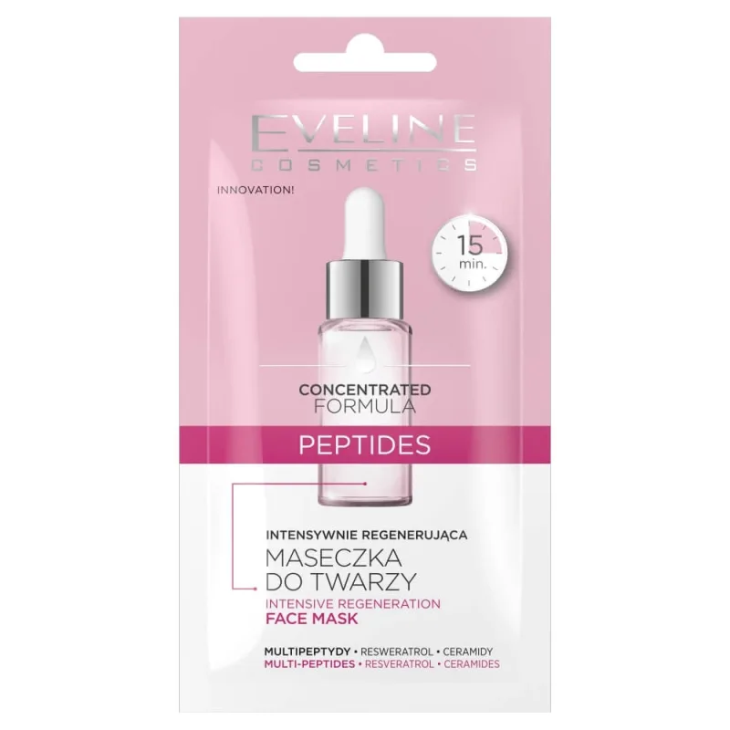 Eveline Cosmetics Concentrated Formula Intensive Regenerating Peptides Face Mask, 8 ml — preț și oferte