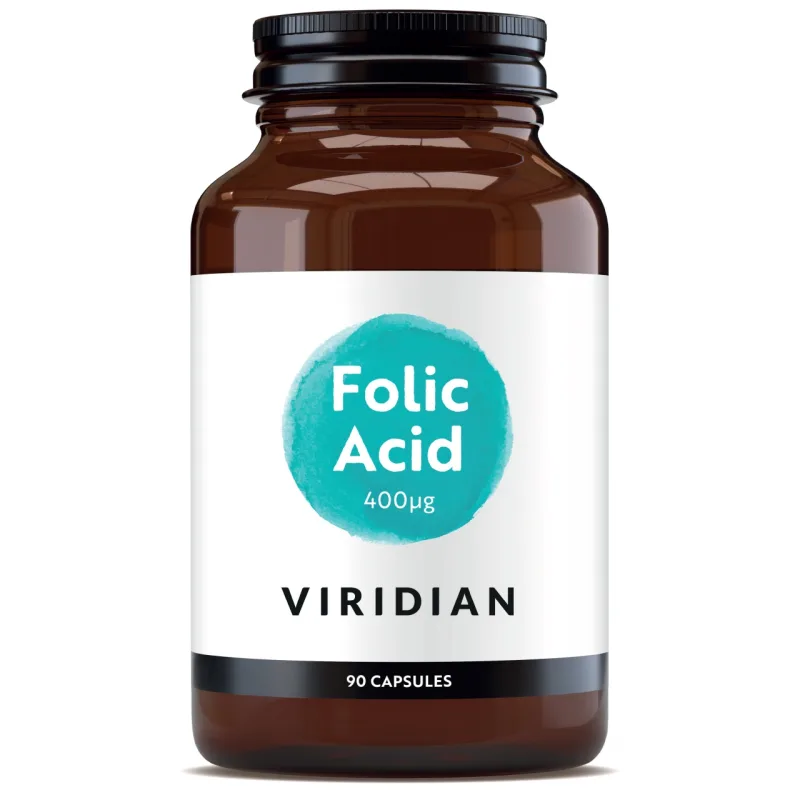 Acid Folic 400 μG, 90 Capsule, Viridian — preț și oferte