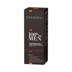 Dermika 100% For Men 30+ Cremă de zi și de noapte puternic hidratantă și revitalizantă, 50 ml