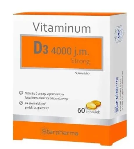 Vitaminum D3 4000 UI. Puternic, 60 capsule — preț și oferte
