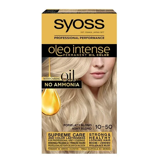 Syoss Oleo Intense Hair Colour Ash Blonde 10-50 — preț și oferte