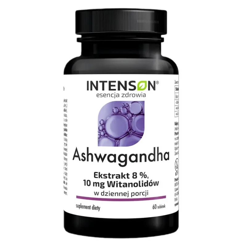 Intenson Ashwagandha 10mg vitanolides, 60 comprimate — preț și oferte