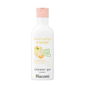 Gel de duș cu piersică și sorbet de lămâie Nacomi, 300 ml