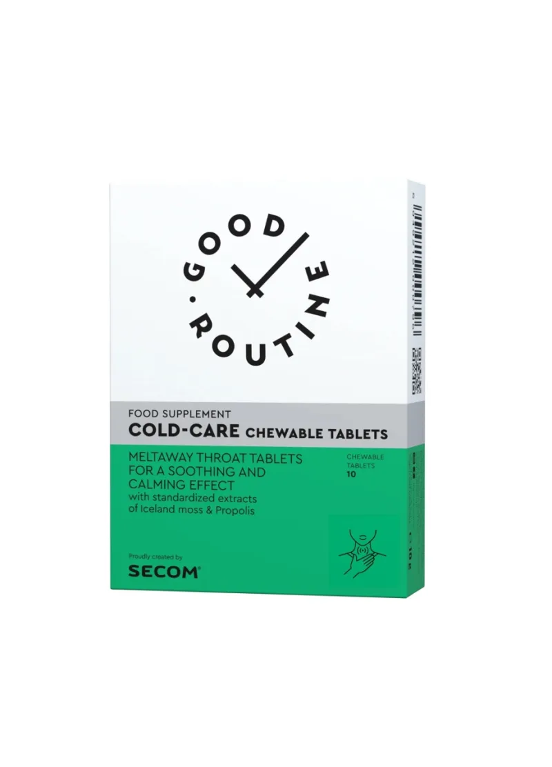 Cold-Care Chewable, 10 comprimate de supt, Good Routine SECOM — preț și oferte
