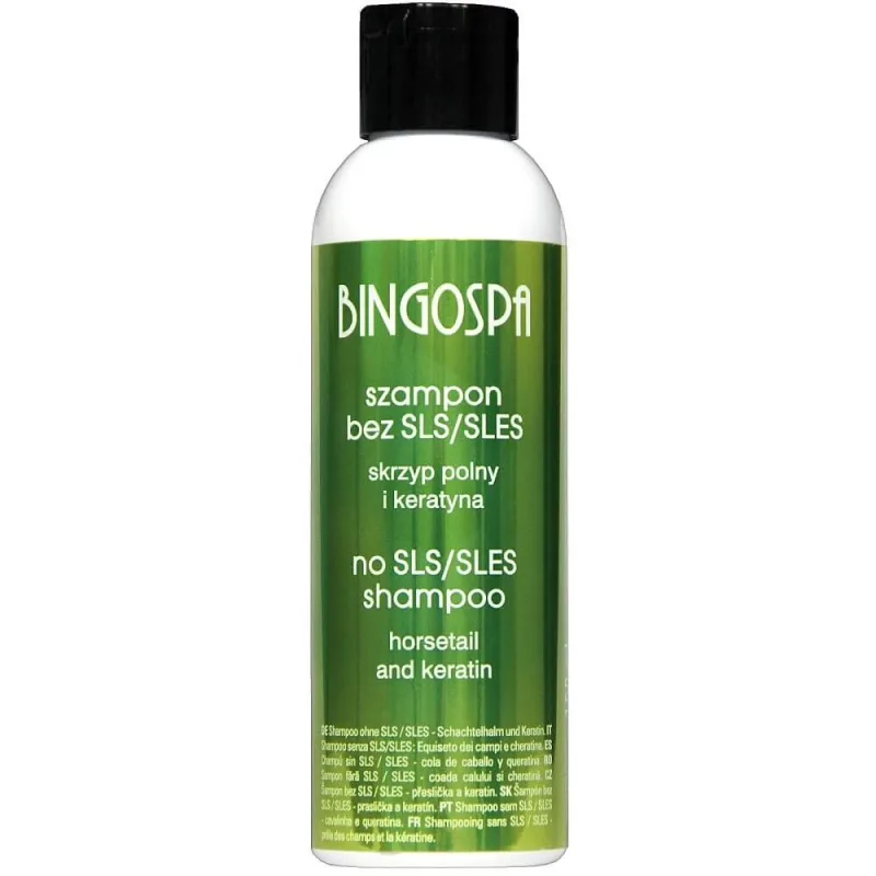 BingoSpa Șampon fără SLES/SLS cu coada calului de câmp și keratină, 100ml Bingo Cosmetics — preț și oferte