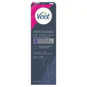 Veet Professional cremă depilatoare cu unt de shea, 100ml