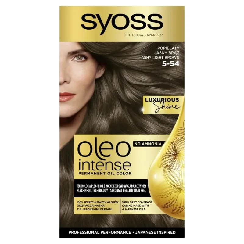 Syoss Oil Permanent Hair Colour 5-54 Ash Light Brown — preț și oferte