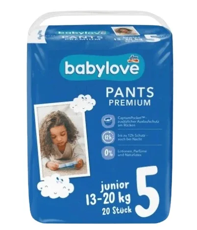Babylove, Pampers, mărimea 5 (13-20kg), 20 buc — preț și oferte