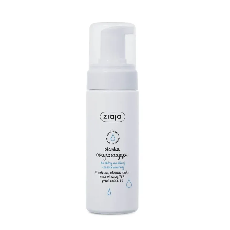 Ziaja Spumă de curățare pentru piele sensibilă și înroșită, 150 ml — preț și oferte
