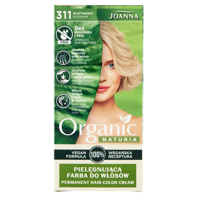 Joanna Naturia Organic Nurturing Hair Colour 311 Platinum — preț și oferte