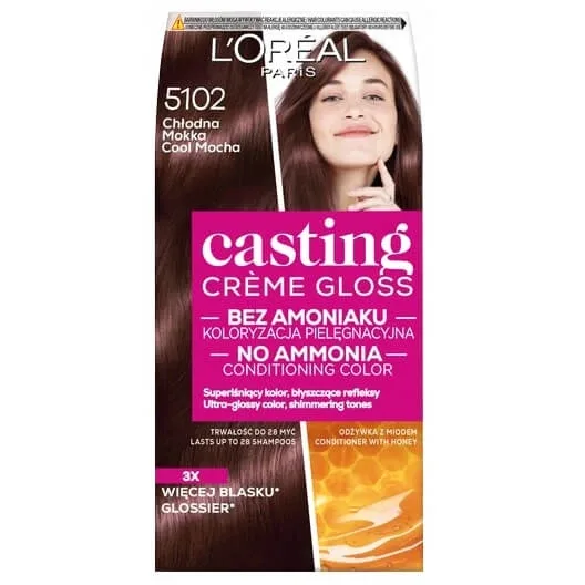 L oreal Casting Gloss Colour 5102 Cool Mocha, 48 ml + 72 ml + 60 ml L'Oréal Paris — preț și oferte