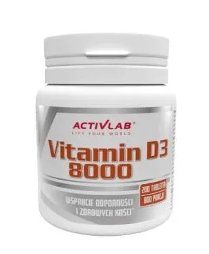 Vitamina D3 8000, 200 comprimate