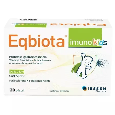 Eqbiota Imuno Kids, 20 plicuri, Biessen Pahrma BIESSEN PHARMA — preț și oferte