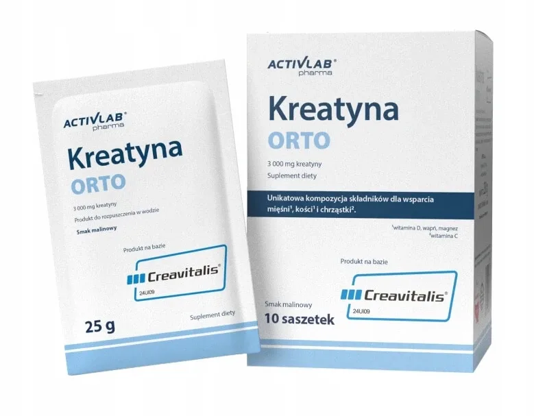 ActivLab ORTO Creatină cu aromă de zmeură, 10 pliculețe — preț și oferte