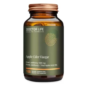 Doctor Life Oțet de cidru de mere 1300mg, 100 capsule