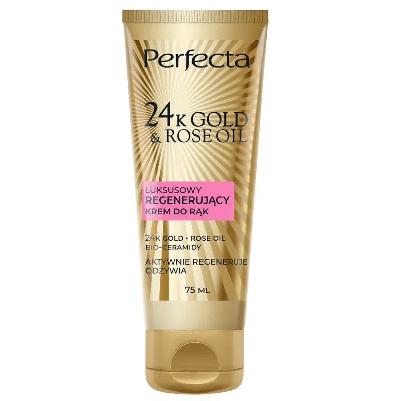 Perfecta 24K Gold amp; Rose Oil Regenerating Hand Cream, 75 ml — preț și oferte