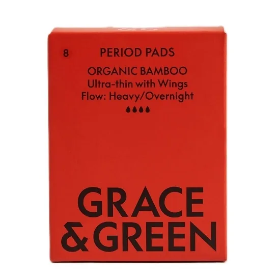 Absorbante de Noapte din Bambus Organic, 8 Bucati – Grace and Green — preț și oferte