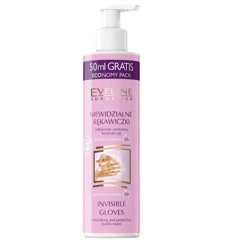Eveline Cosmetics Invisible Gloves Cremă de mâini hrănitoare și protectoare, 245 ml — preț și oferte