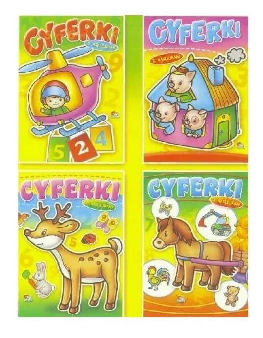 Carte de colorat numere cu autocolante ASTRA — preț și oferte