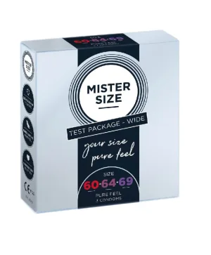 Prezervative Mister Size pentru 60mm 64mm 69mm, 3 bucăți