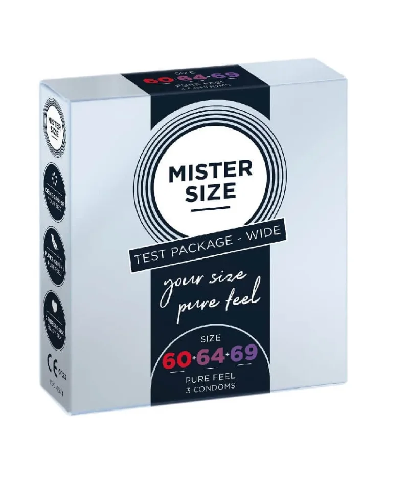 Prezervative Mister Size pentru 60mm 64mm 69mm, 3 bucăți — preț și oferte