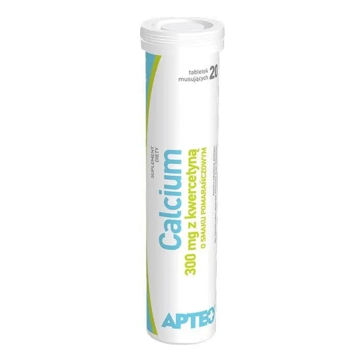 Calciu 300mg cu quercetină Apteo 20 comprimate efervescente — preț și oferte