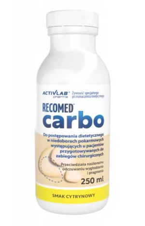 RecoMed Carbo cu aromă de lămâie, 250 ml