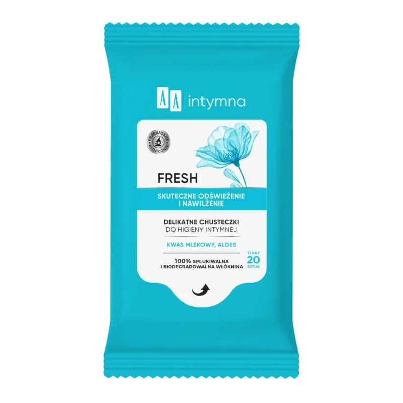 Șervețele Oceanic AA Intymna pentru igienă intimă Fresh, 20 buc — preț și oferte