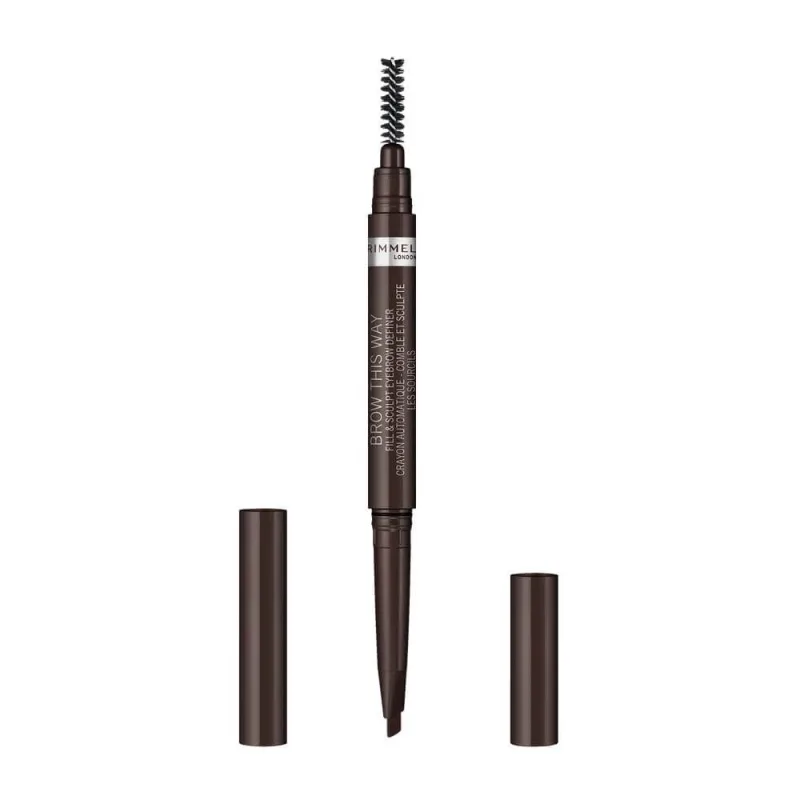 Rimmel Automatic Creion de sprâncene cu formulă vegană 003 maro închis, 0.25 g Rimmel London — preț și oferte