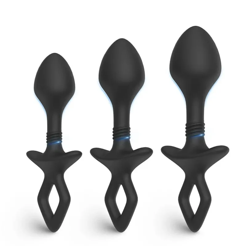 S-Hande FlexiCore Set de dopuri anale Negru, 3 bucăți — preț și oferte